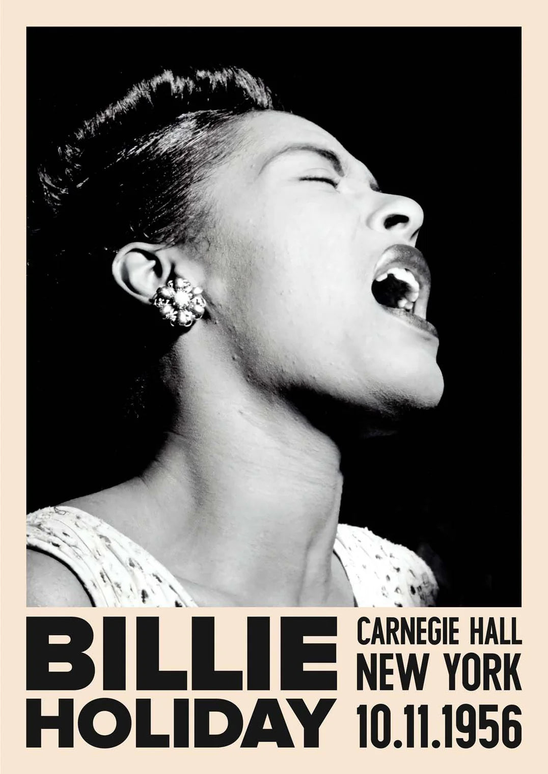 Billie Holiday Carnegie Hall Concert Poster