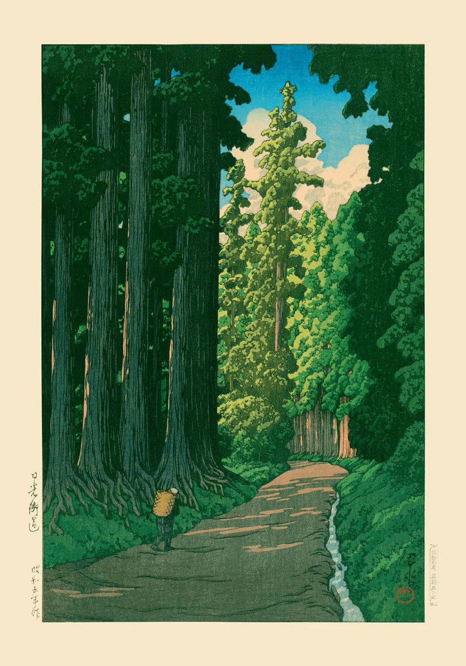 Road to Nikko by Hasui Kasawe