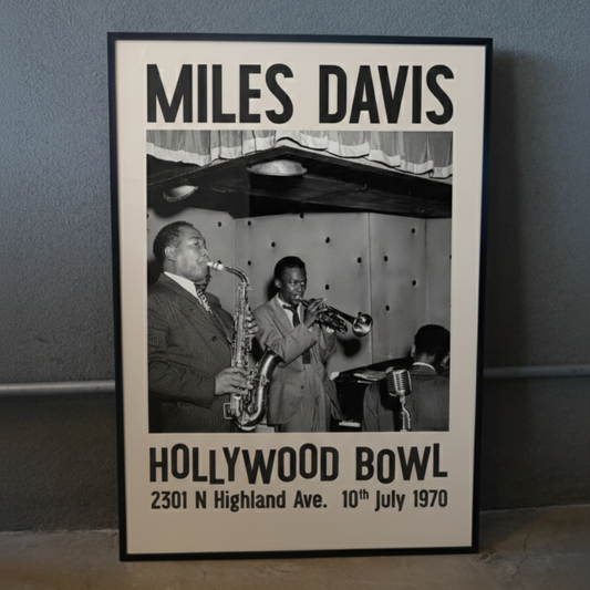Miles Davis Hollywood Bowl Jazz Concert Poster