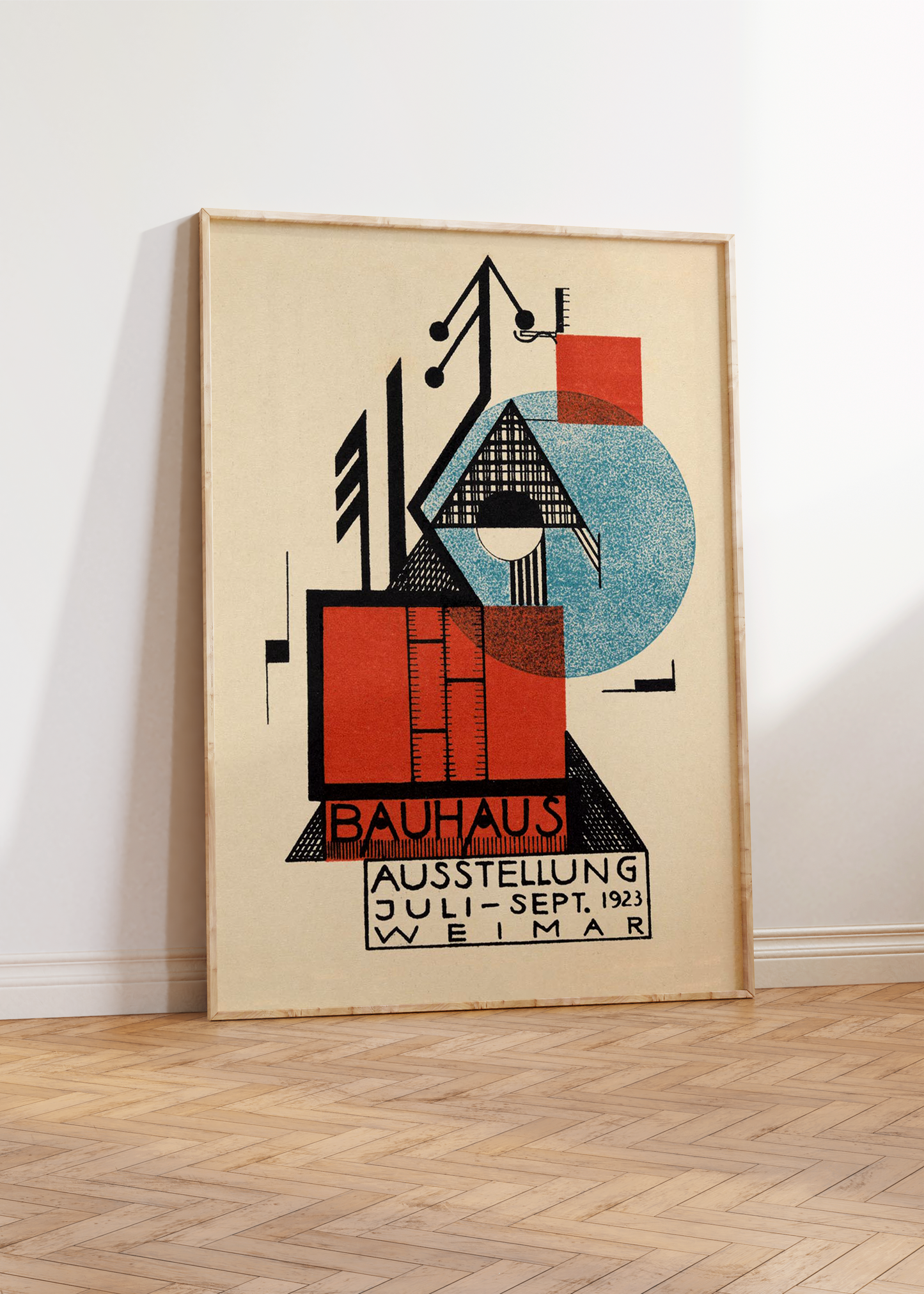 Bauhaus Weimar Exhibition Poster by Rudolf Baschant
