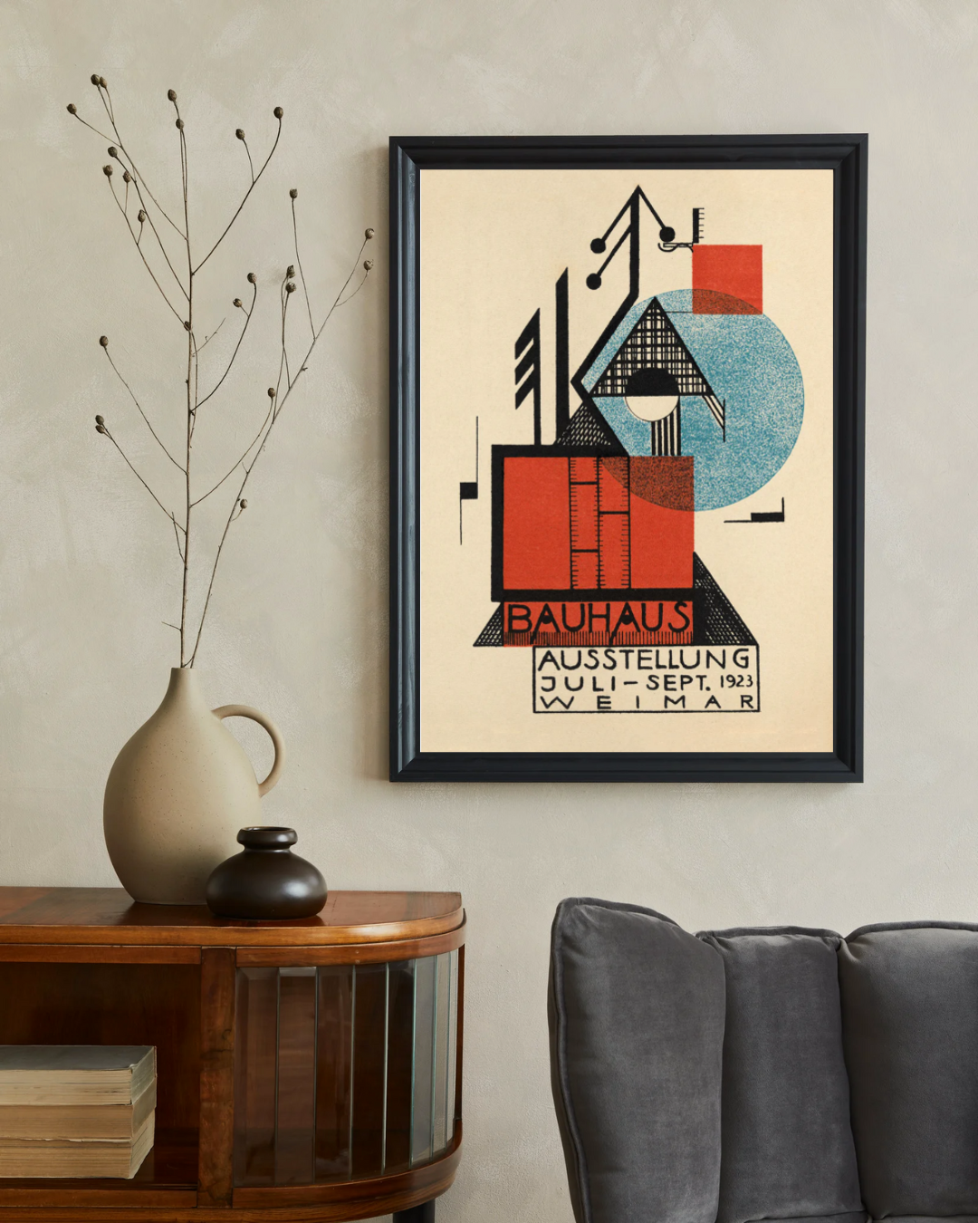 Bauhaus Weimar Exhibition Poster by Rudolf Baschant