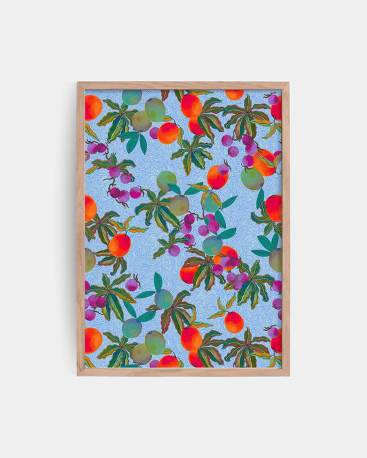 Exotic Fruits Wavy Lines