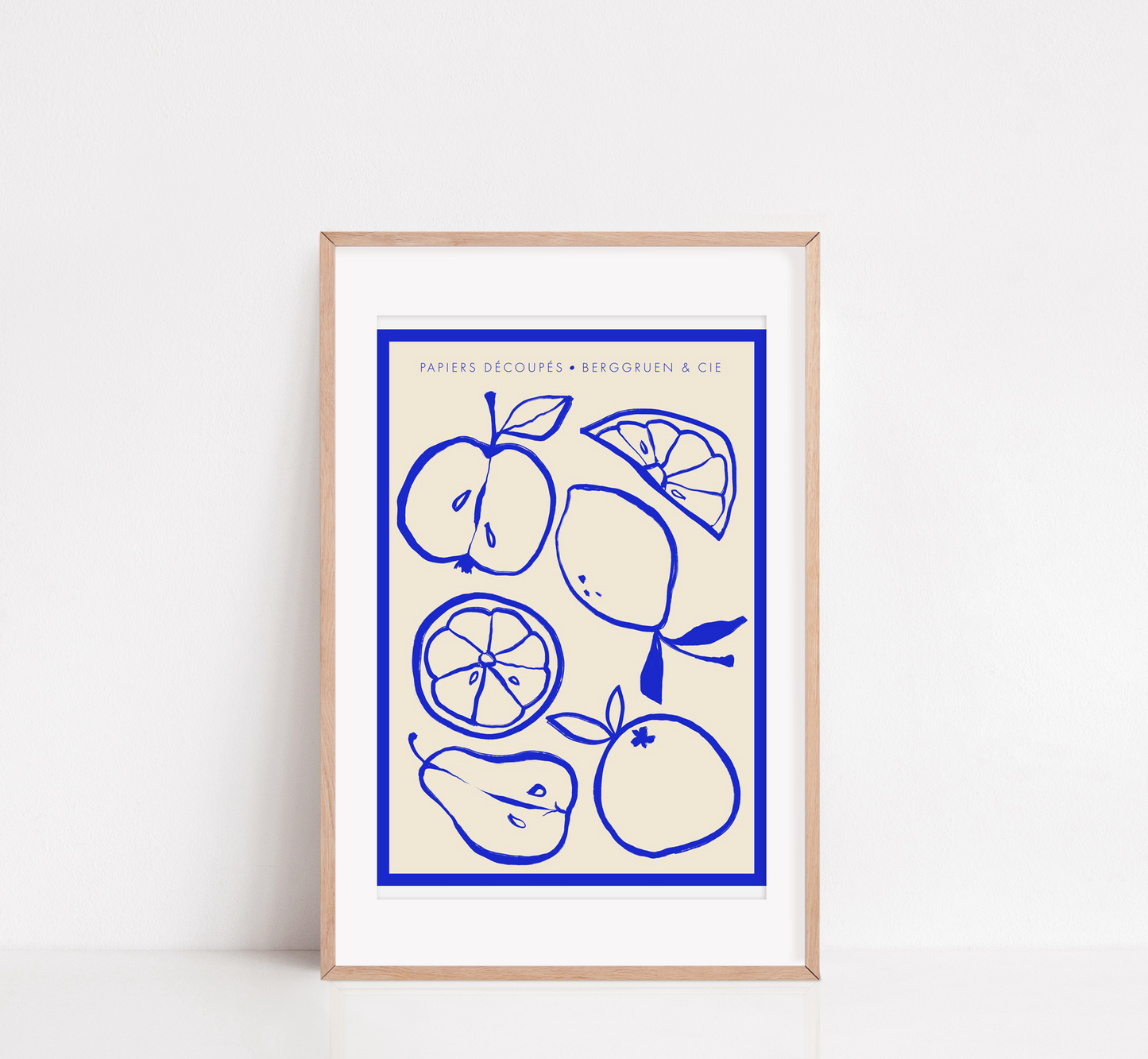 Fruit Bowl Blue Papiers Découpés Museum Exhibition