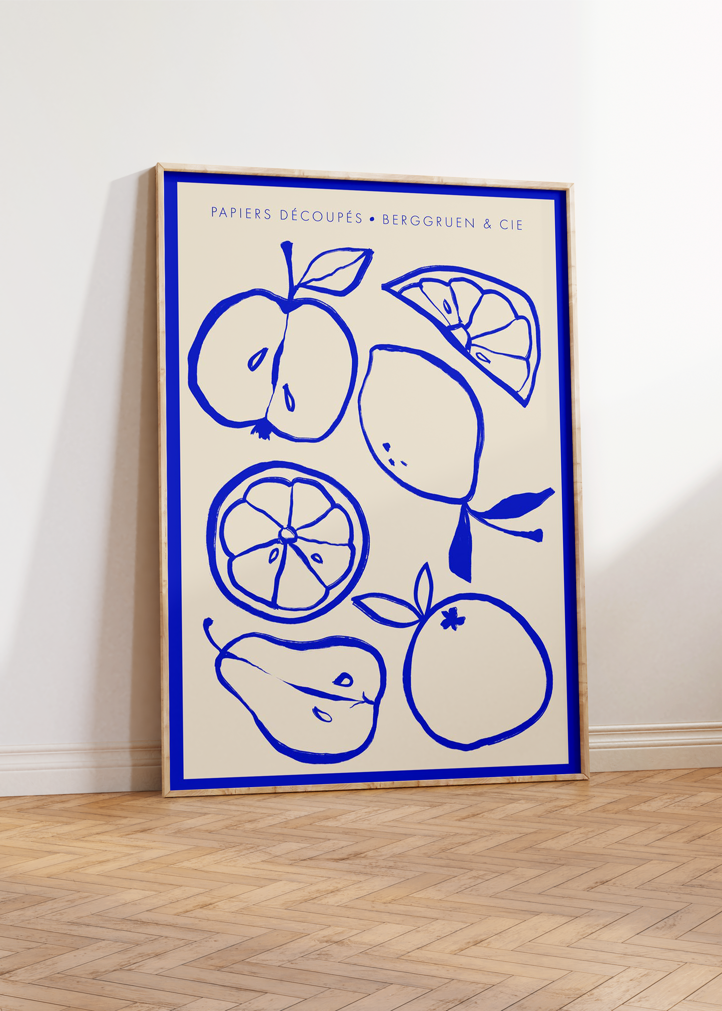 Fruit Bowl Blue Papiers Découpés Museum Exhibition