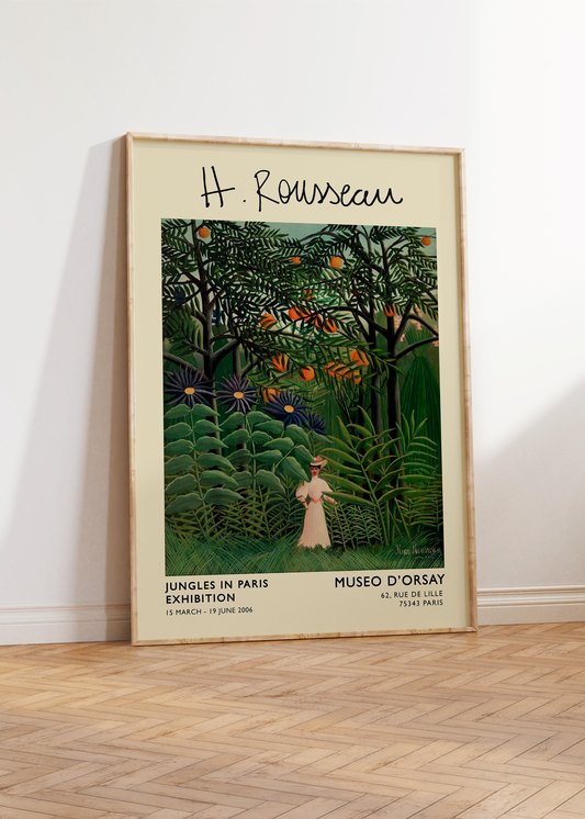 Henri Rousseau Museo D'Orsay Exhibition Poster
