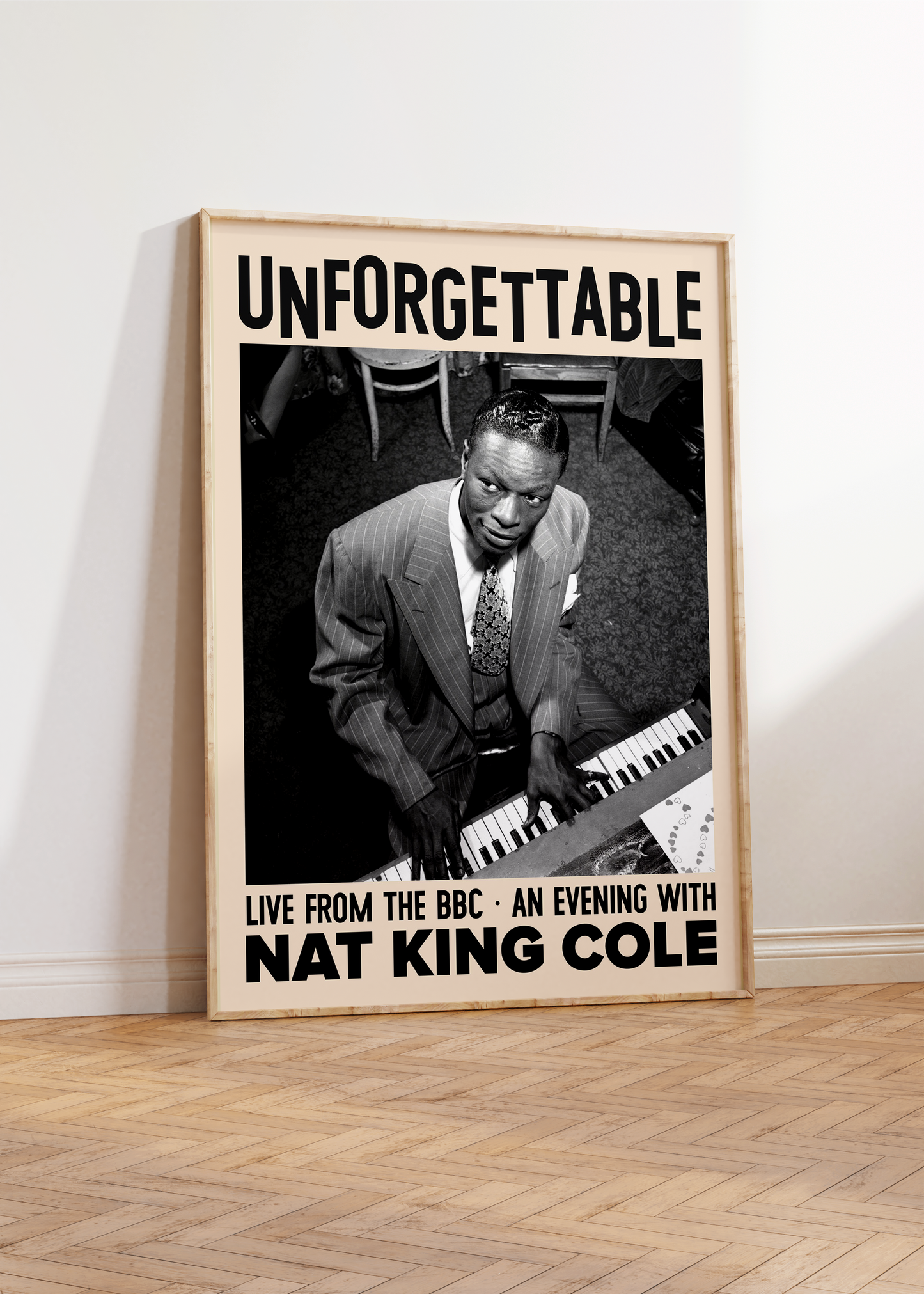 Nat King Cole Unforgettable Concert Poster