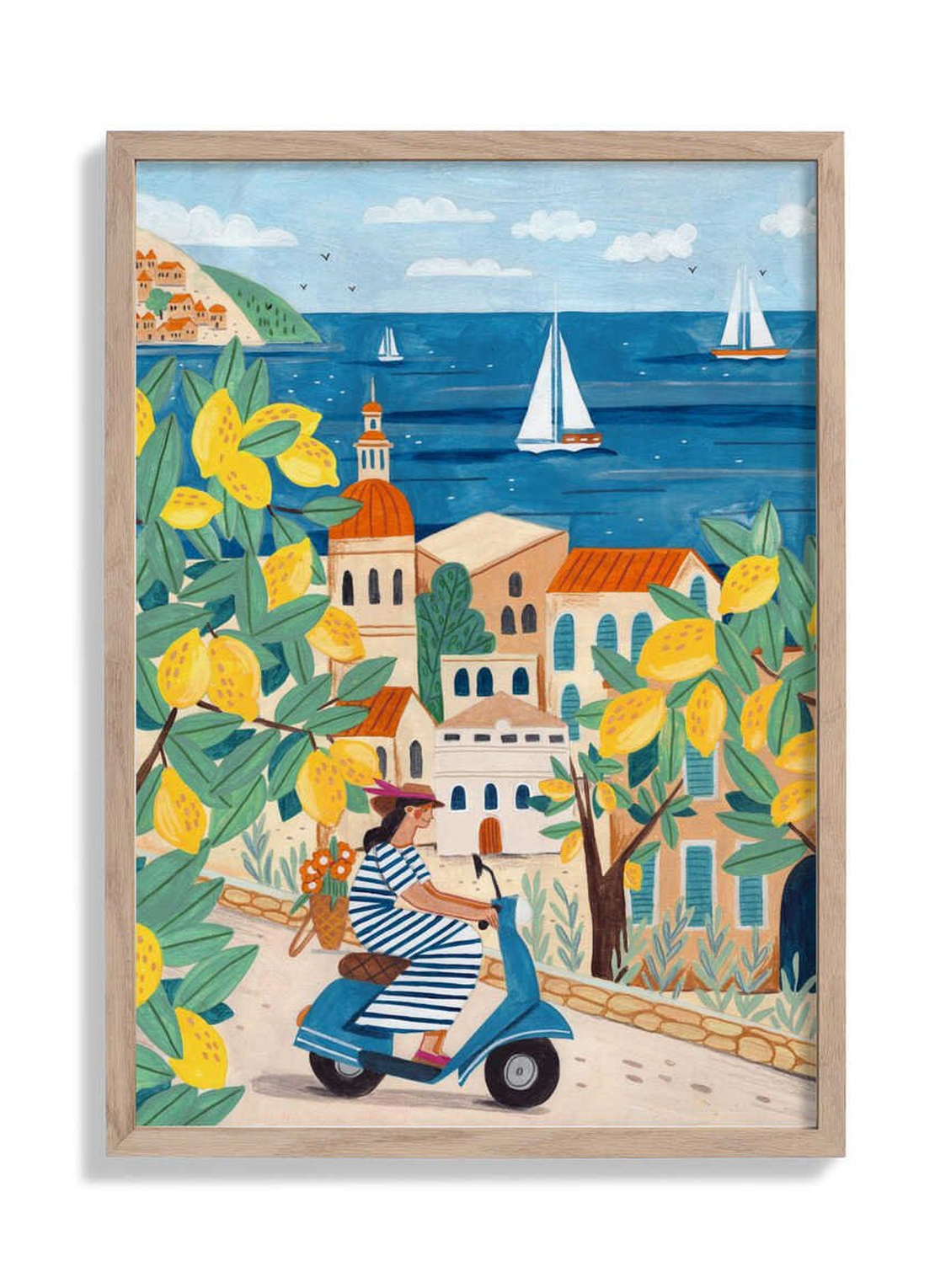 Woman on the Amalfi Coast by Caroline Bonne Müller