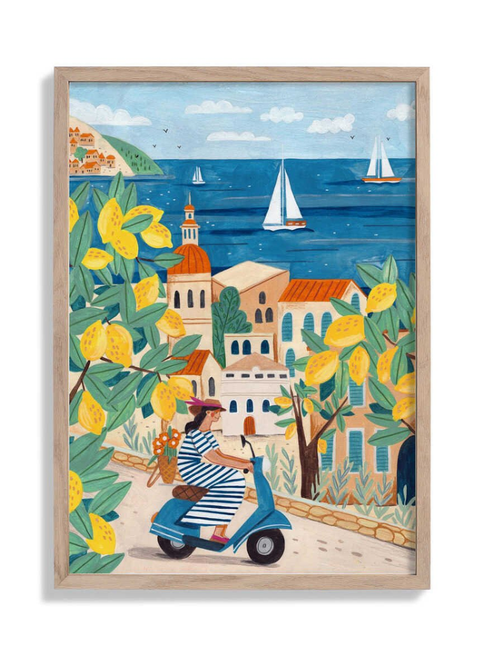Woman on the Amalfi Coast by Caroline Bonne Müller