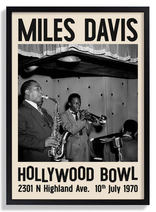 Miles Davis Hollywood Bowl Jazz Concert Poster