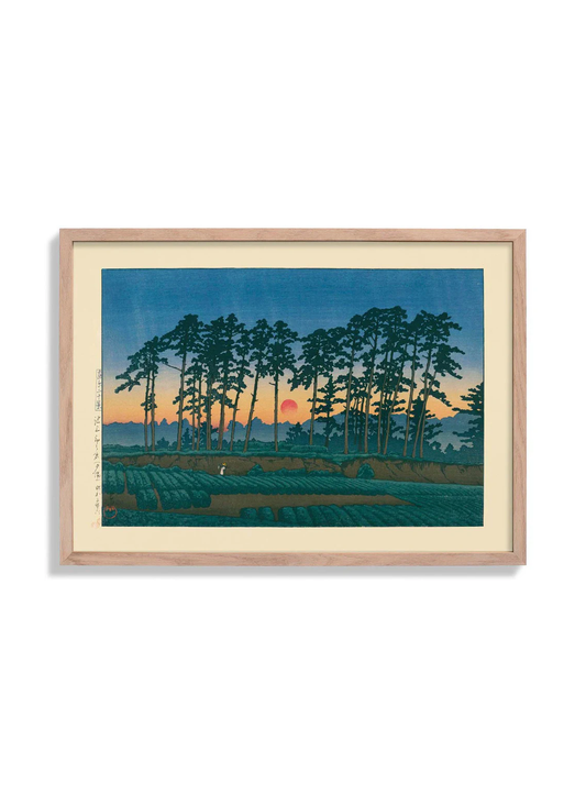 Setting Sun, Ichinokura Art Print by Kawase