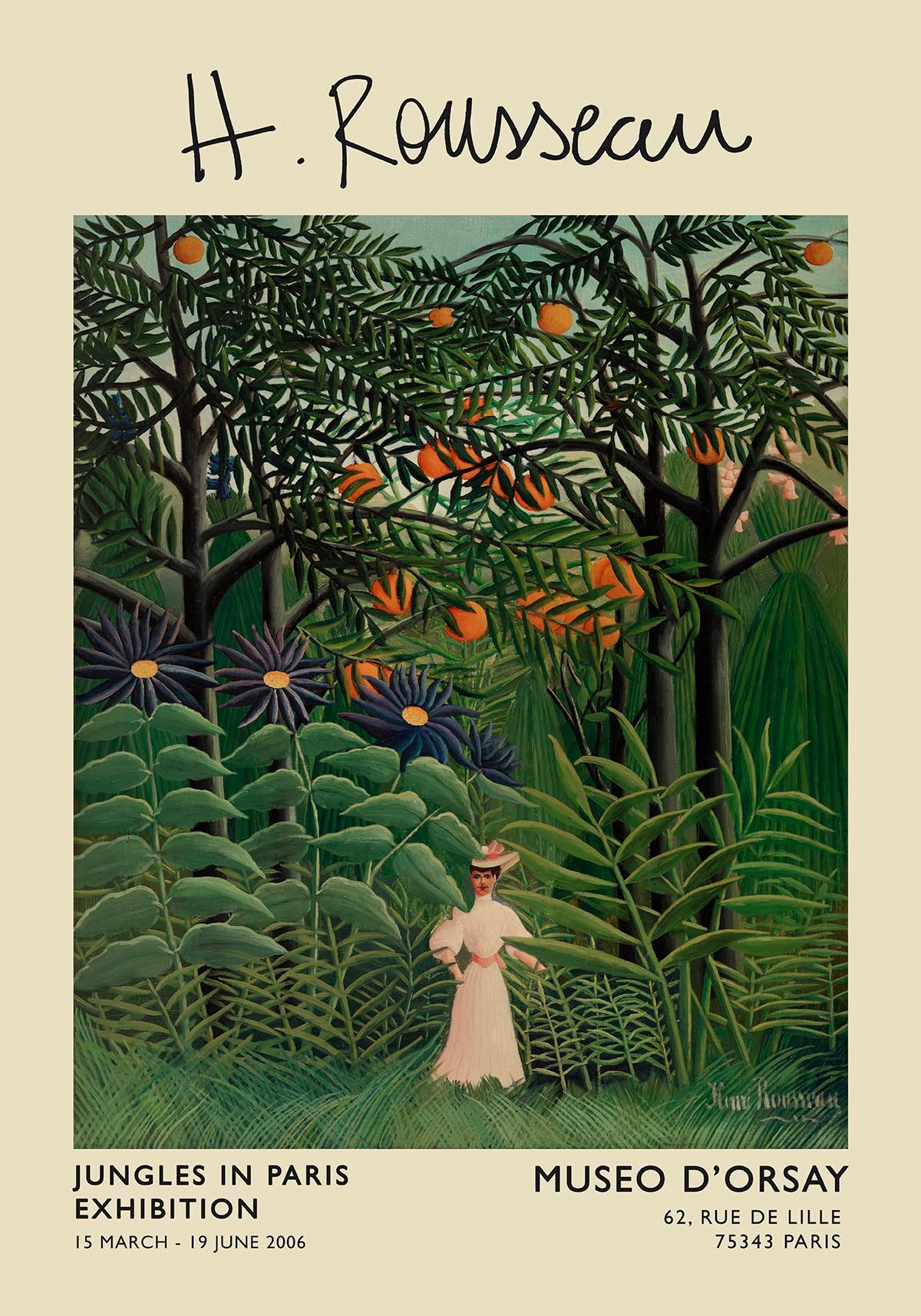 Henri Rousseau Museo D'Orsay Exhibition Poster
