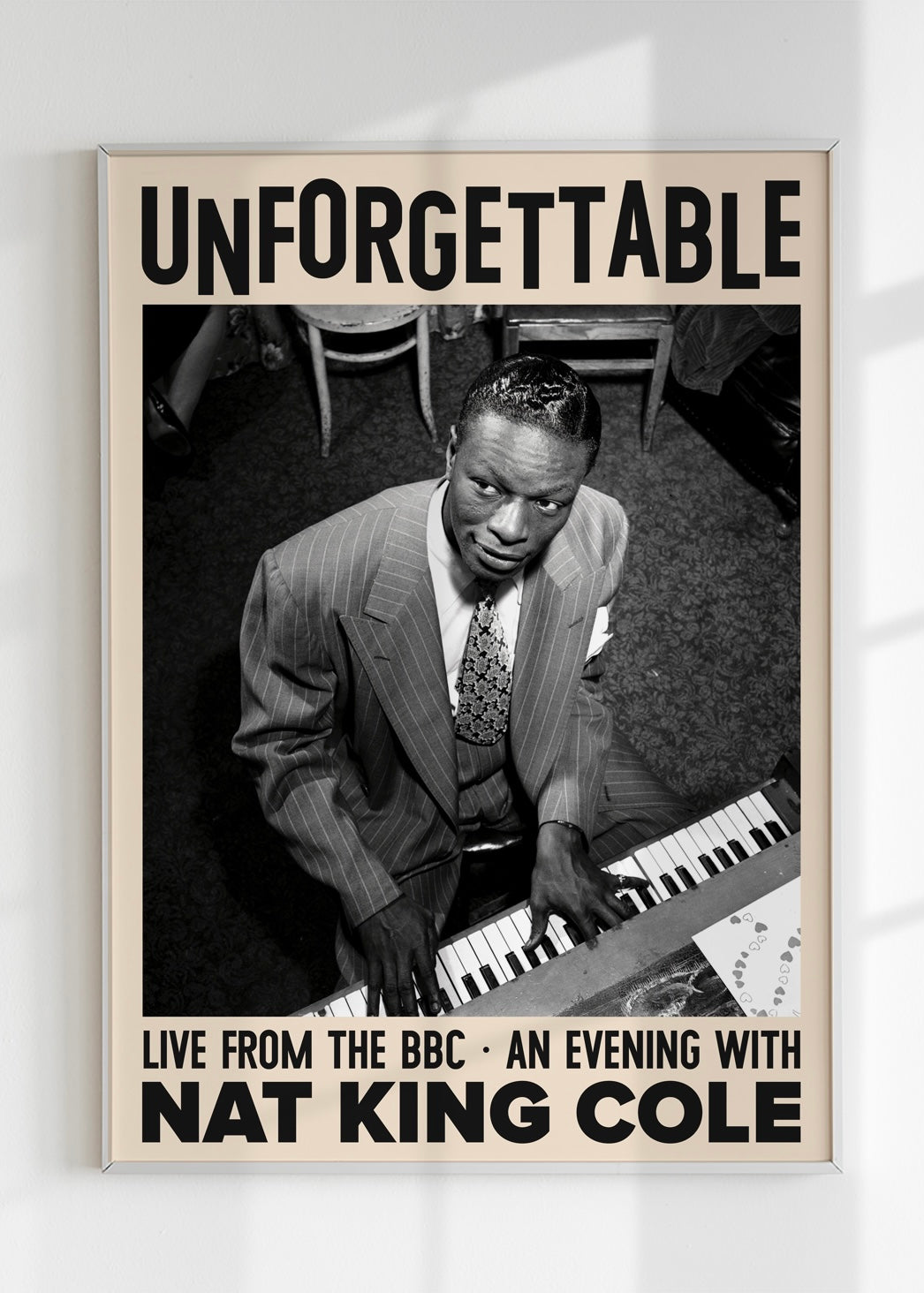 Nat King Cole Unforgettable Concert Poster