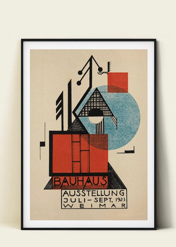 Bauhaus Weimar Exhibition Poster by Rudolf Baschant