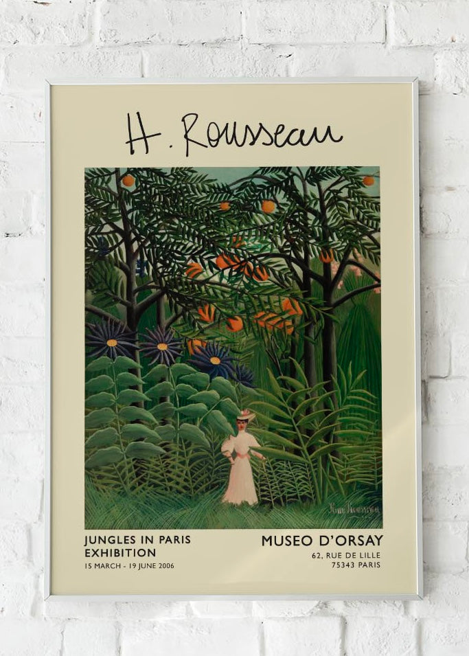 Henri Rousseau Museo D'Orsay Exhibition Poster
