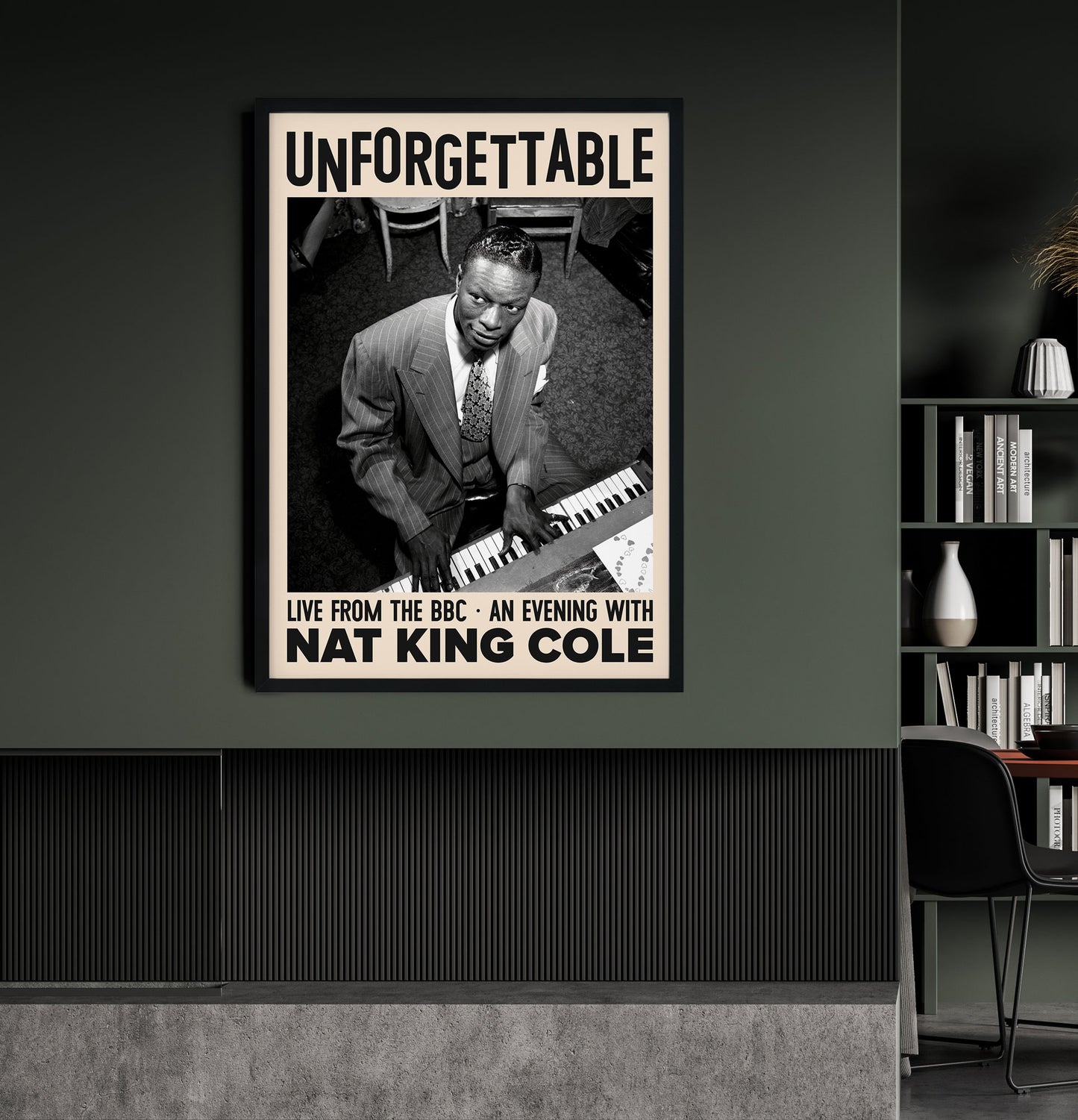 Nat King Cole Unforgettable Concert Poster